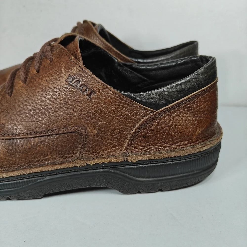 Naot Denali Brown Leather Lace Up Oxford Lace Up Men's Shoes Size 12-12.5